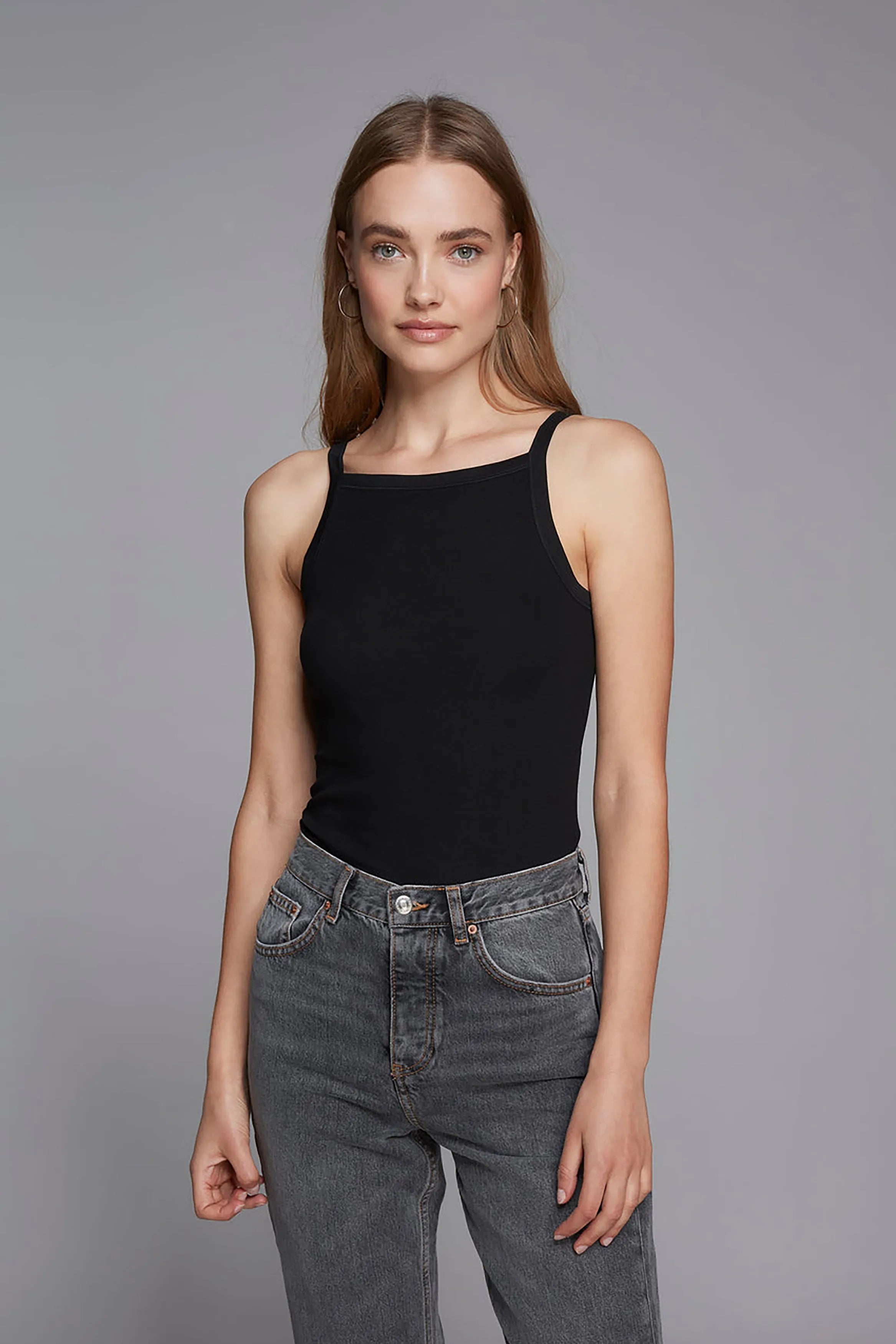 High Neck Tank Women's Sleeveless Top Lavender Hill Clothing