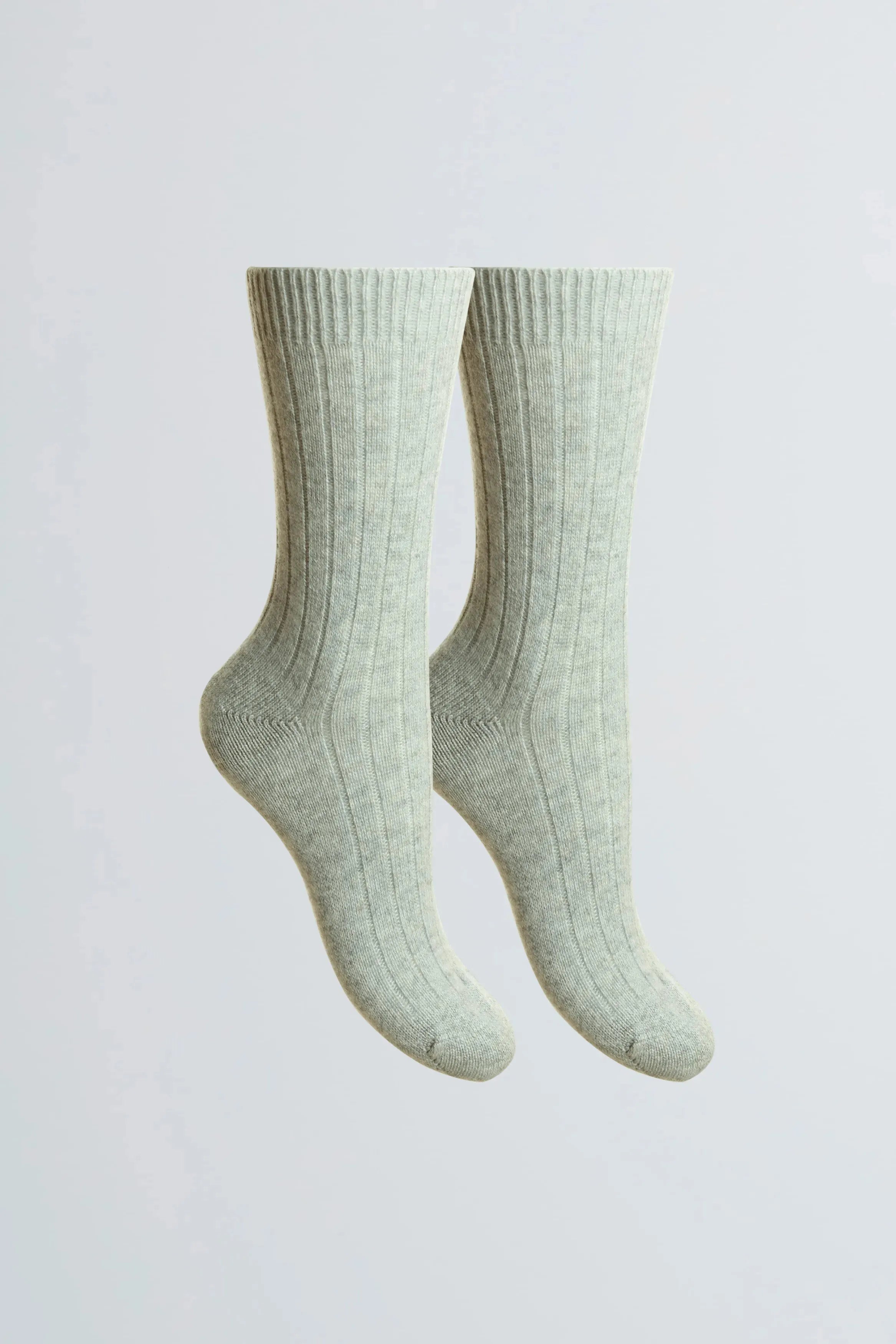 Women’s grey cashmere socks by Lavender Hill Clothing