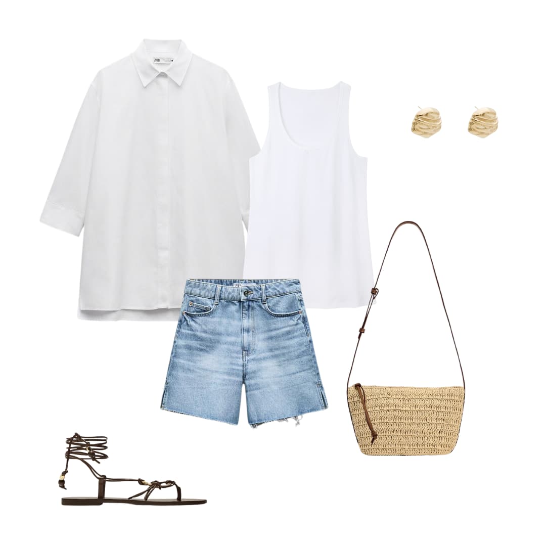 How to style a women's organic cotton tank top