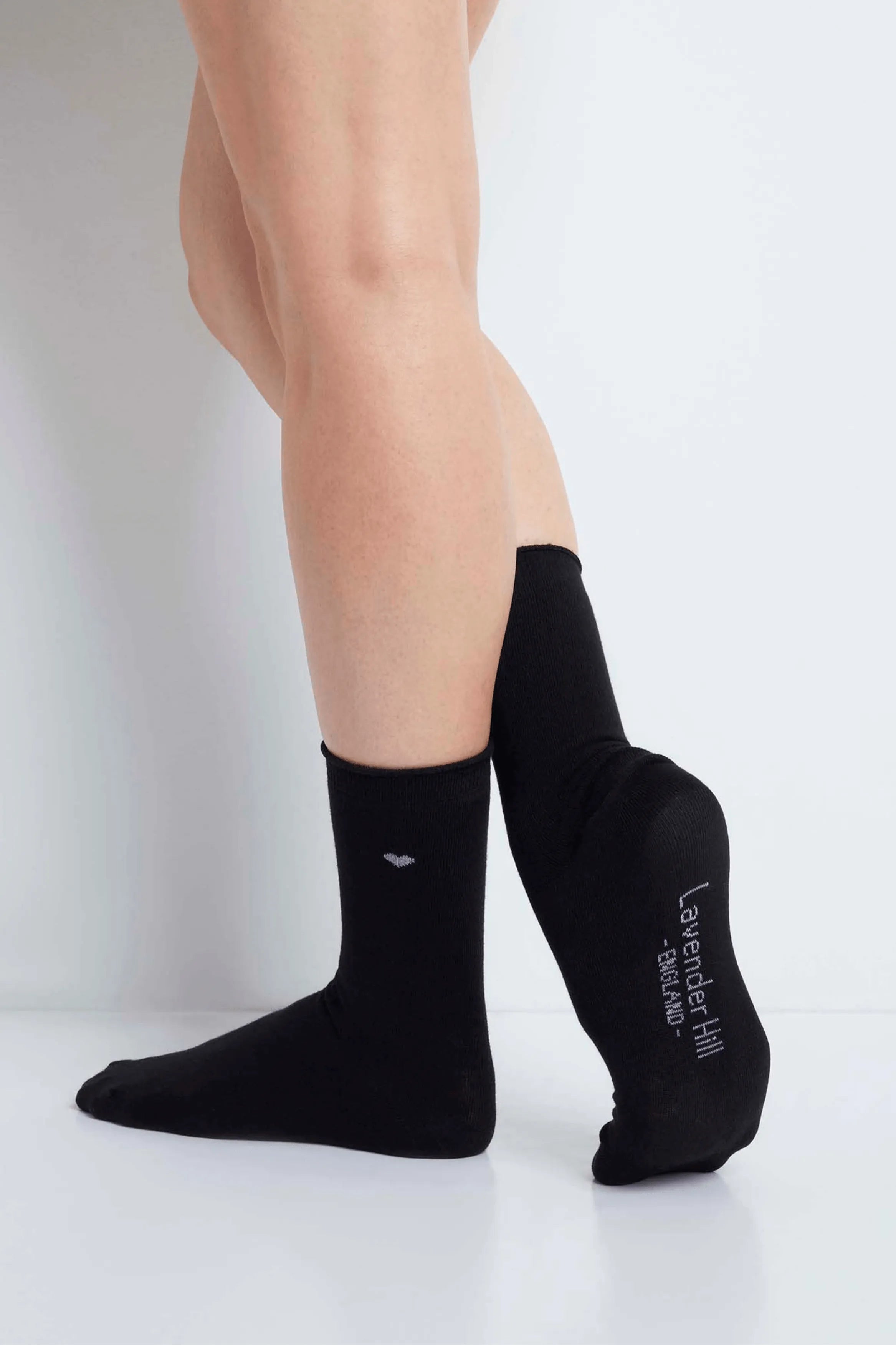Heart Cotton Socks Socks Lavender Hill Clothing