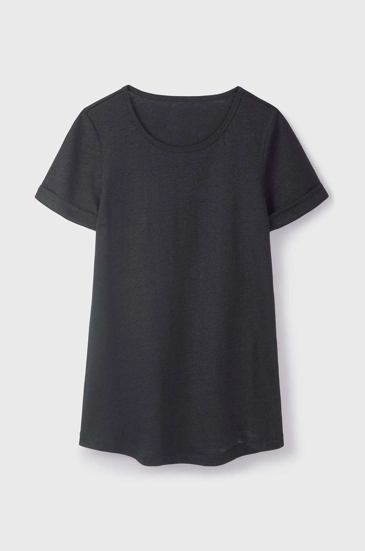 Linen T-shirt Women's Short Sleeve T-shirt Lavender Hill