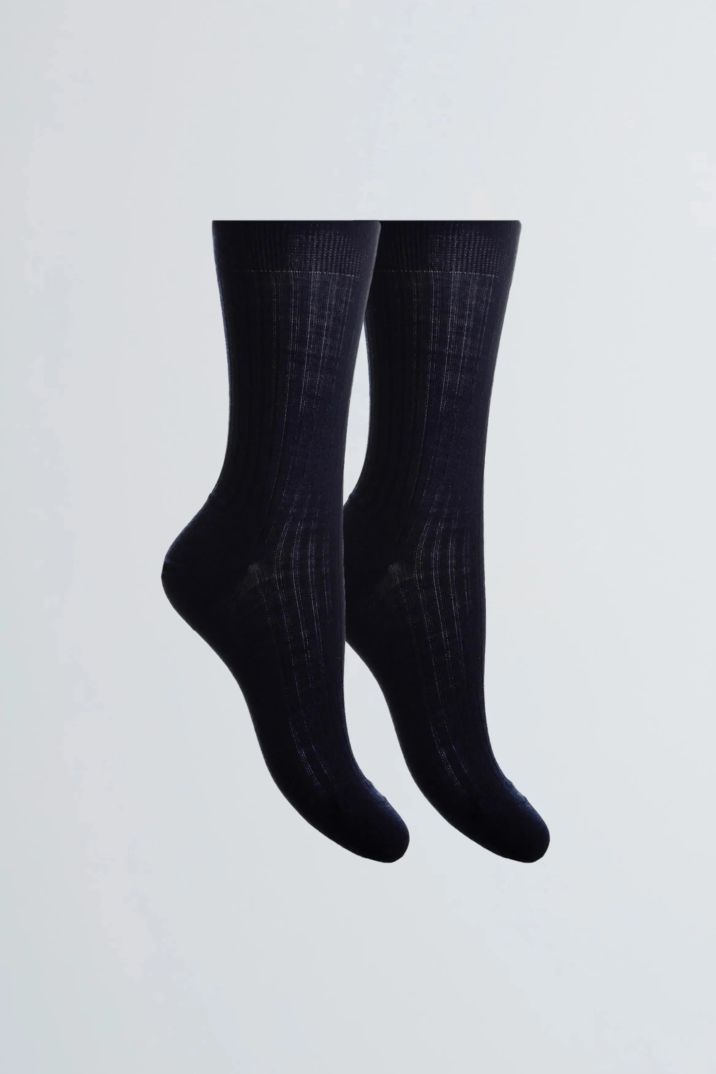 Women’s navy merino wool socks by Lavender Hill Clothing
