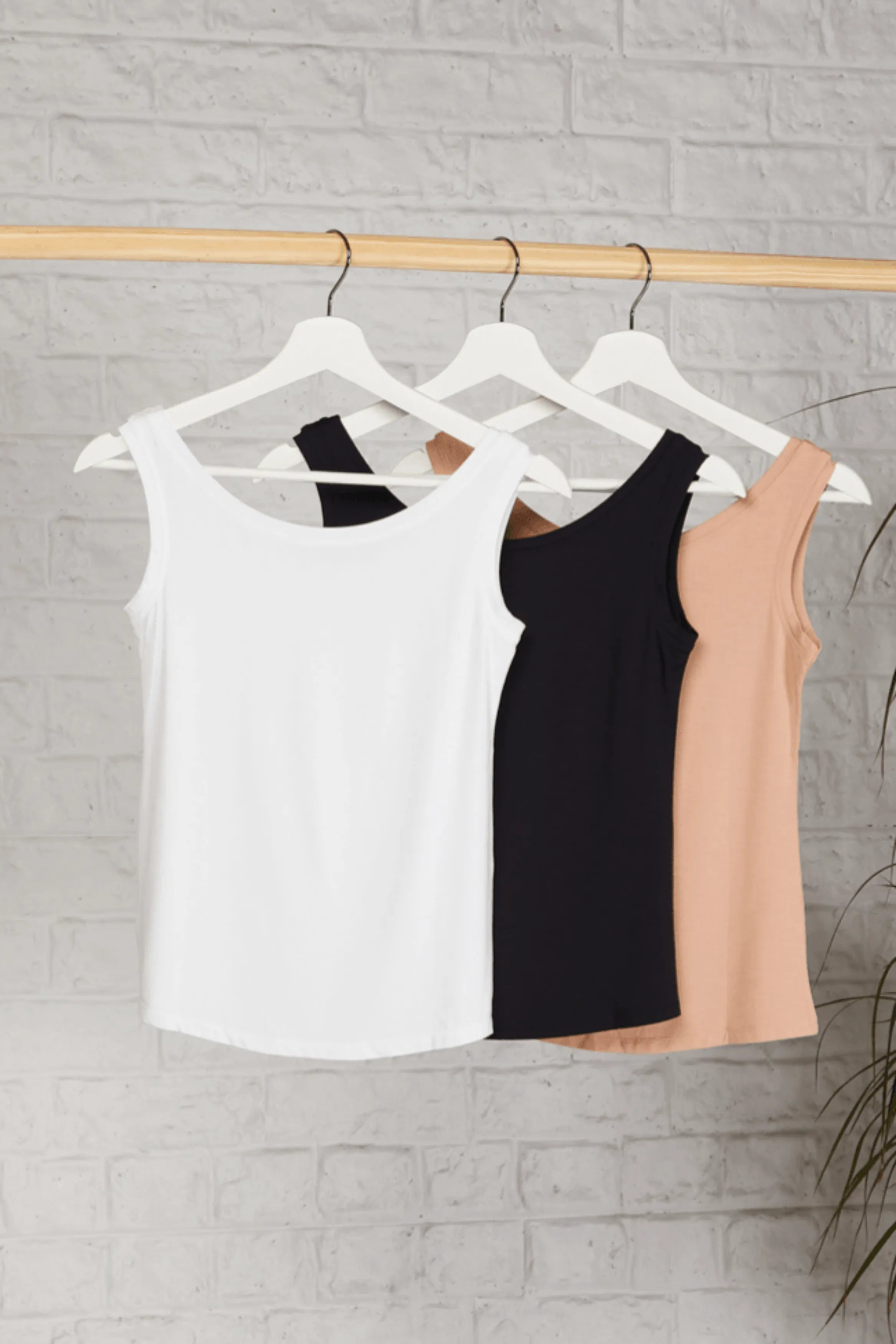 Women’s cotton modal sleeveless vest tops by Lavender Hill Clothing
